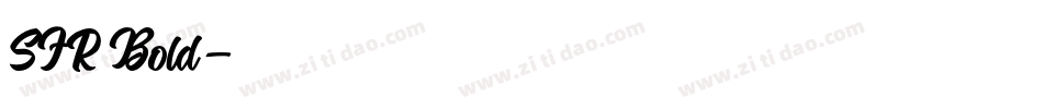 SFR Bold字体转换
